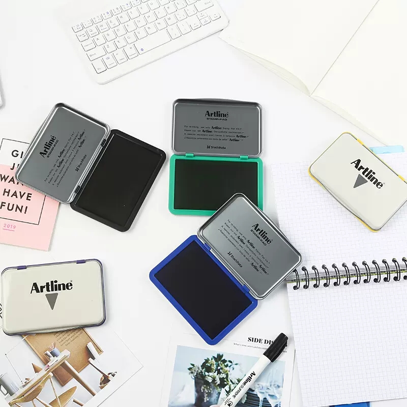 Artline India Desk EHJ-1 Small number 00 Number of prints 63x40mm Fast dry waterproof print Durable Office Print Clay-Taobao