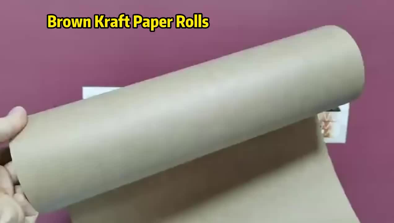 Wrapping Kraft Paper Roll For Gift Art Crafts Bulletin Boards Packing