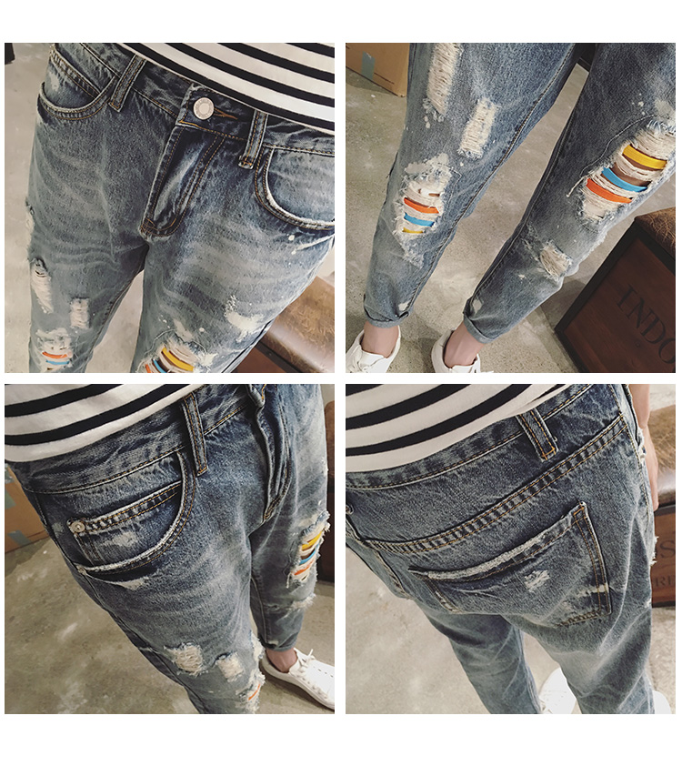 Jeans pour adolescent pieds Slim BWXD pour été - Ref 1485086 Image 61