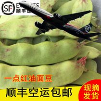 Authentic Northeastern Oil Bean Corner A Bit Red Bean Corner Fresh Vegetables September Green Noodles Beans Corner Open Pan Lush