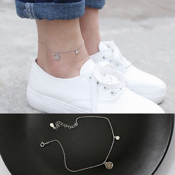 Bracelet de cheville Femme CHARMAINE     en Argenterie - Ref 3104829 Image 1