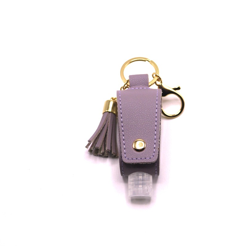 Hot selling portable hand sanitizer leather case spot 30ML hand sanitizer bottle cover alcohol perfume bottle cover