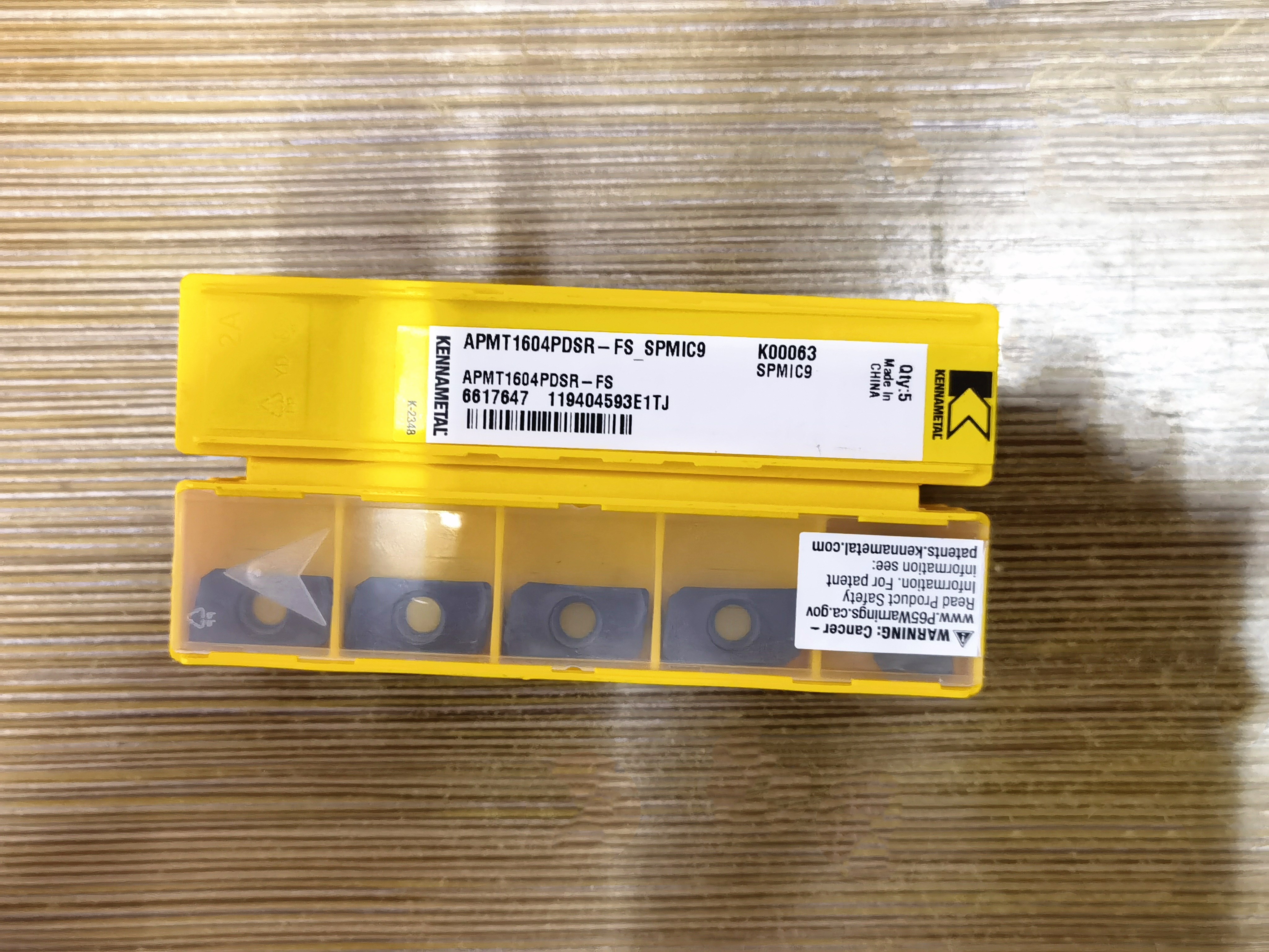 American Kennametal CNC blade KENNAMETAL turning blade APMT1604PDSR-FS SPMIC9