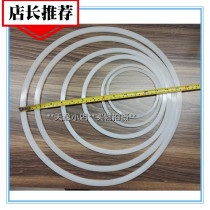 Hot sale pressure bucket large sealing ring 39X37cm diameter glue barrel can lid square strip White Transparent rubber ring