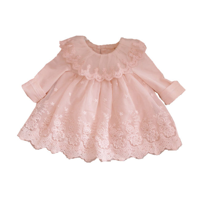 Children's dress 2021 spring and summer new Korean version of baby girl foreign style princess dress 0-1 years old infant doll dress