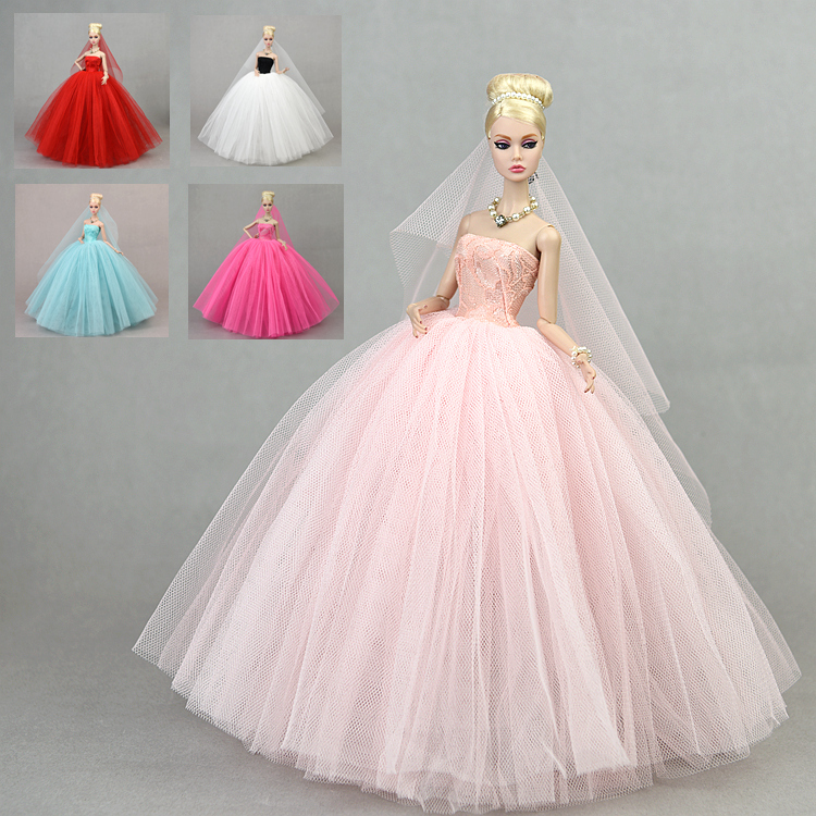 30cm Doll Clothes Ke'Er Xinyi Pp Supermodel Fr2St Ob Fluffy Dress Fairy Princess Wedding Dress