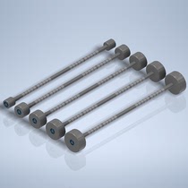 Big seven 304 stainless steel fixed barbell gym men commercial weightlifting barbell bar home workout can be customized