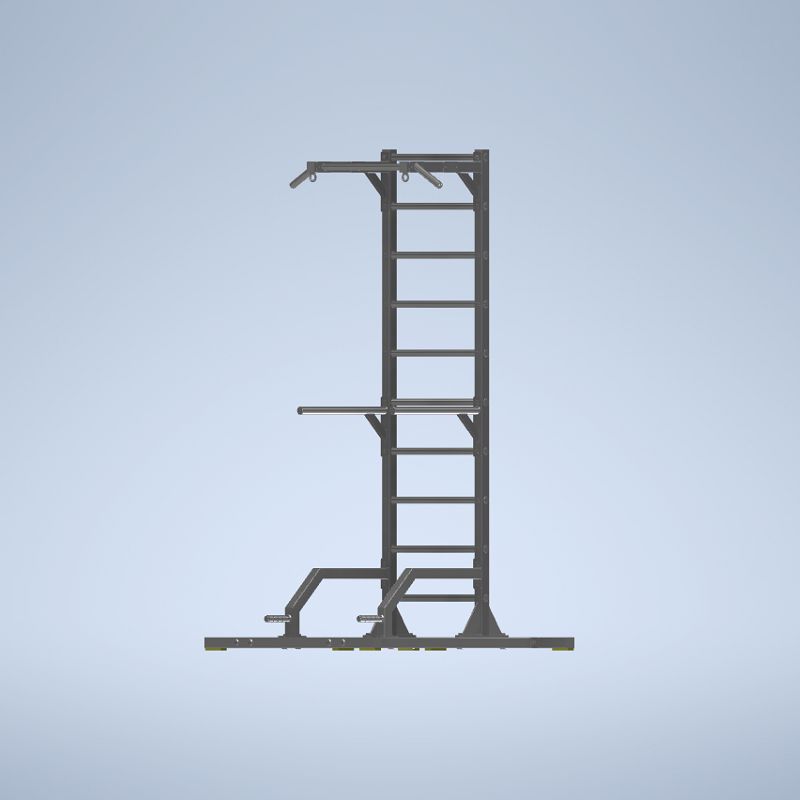 Big seven stainless steel floor rib cage climbing ladder rehabilitation training single and double lever pull-up comprehensive training frame