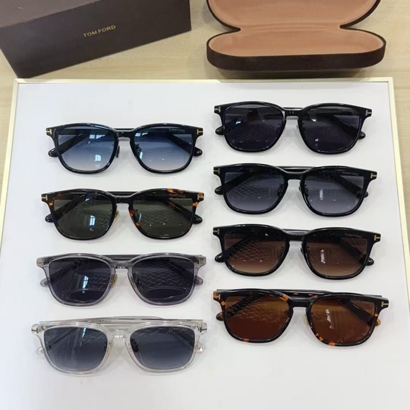 Tom Ford Unisex New Black Square Frame Acetate Fashion Ultra-Light Sunshade Driving Sunglasses Ft1048