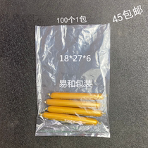 Brand new PE flat pocket 18 * 27 * 6 high-pressure transparent plastic bag food bag containing dust bag intima bag 100