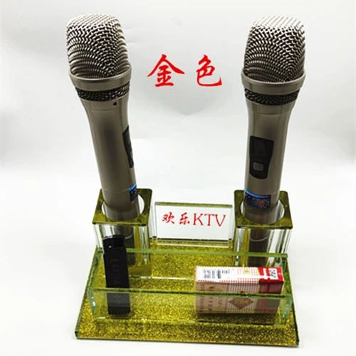 Кристаллический микрофон Wireless Microphone Microphone KTV Поставляет индивидуальные трубчатые полки. Подключение ночного клуба BB Пшеничная рама