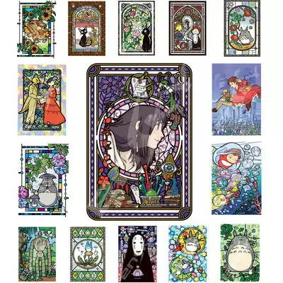 Japanese Ensky puzzle plastic transparent 126 pieces mini decompression ChinChin witch Har side ear goldfish