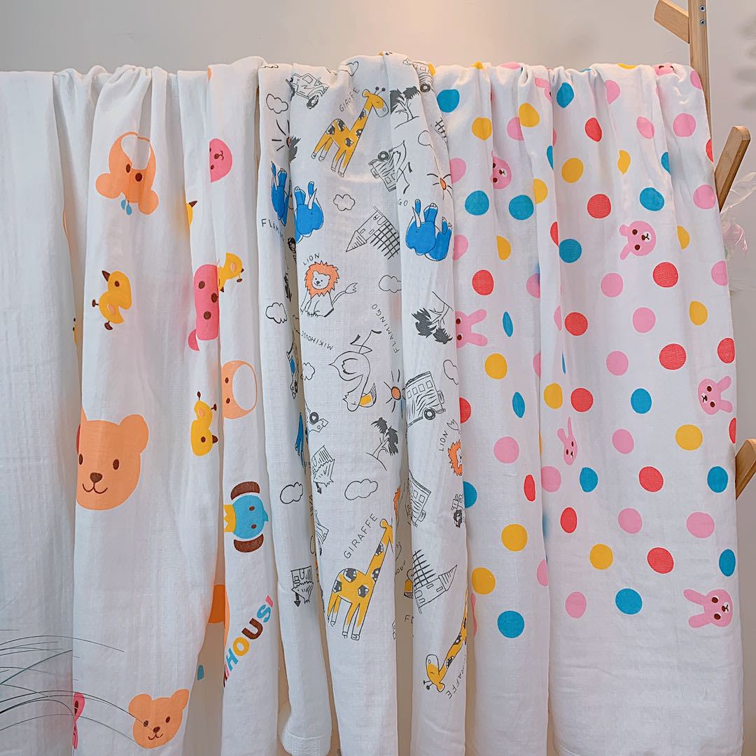 Japanese MIKI Children All-Cotton Carpet Baby Pure Cotton Double-deck Gauze Baby Blanket Baby