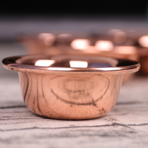 Tibetan Buddhist practice water bowl Exquisite copper 7 for 8 water supply cup diameter of about 6cm