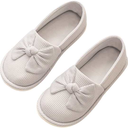 Confinement shoes spring and summer thin section May, June and July postpartum warm soft bottom non-slip thick bottom can be worn outside pregnant women cotton slippers