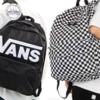 VANS Vans, шахматы подходит для мужчин и женщин, классический школьный рюкзак для школьников для влюбленных для отдыха