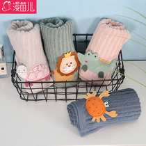 Xinjiang long suede cotton towel pure cotton water absorption with no hair wash face Domestic bath cute teenage girl speed dry hair towel man