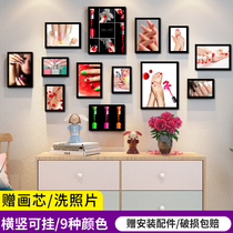 Hanging wall photo wall semi-permanent poster eyebrow beauty salon creative decoration painting picture frame hanging painting pattern embroidered nail art photo wall