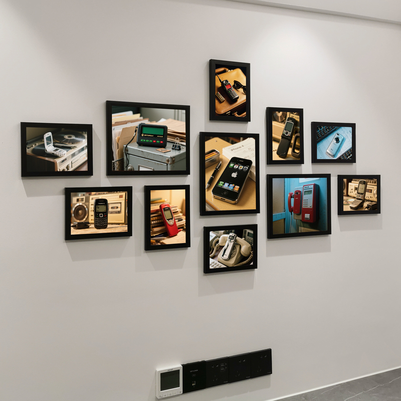 8090 Nostalgic Old-Brand Mobile Phone Poster Decoration Photo Wall Mobile Phone Repair Shop Wall Hanging Picture Frame