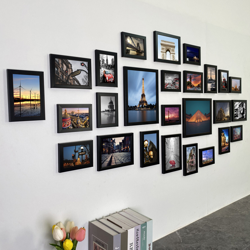 A Set of 26 New Living Room Background Decoration Photo Walls, Bedroom Background Walls, Corridor Hanging Paintings, Creative Picture Frame Walls