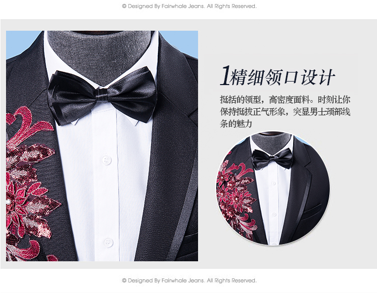 Bộ đồ vest nam mùa xuân mỏng phù hợp với kích thước lớn quần short nam
