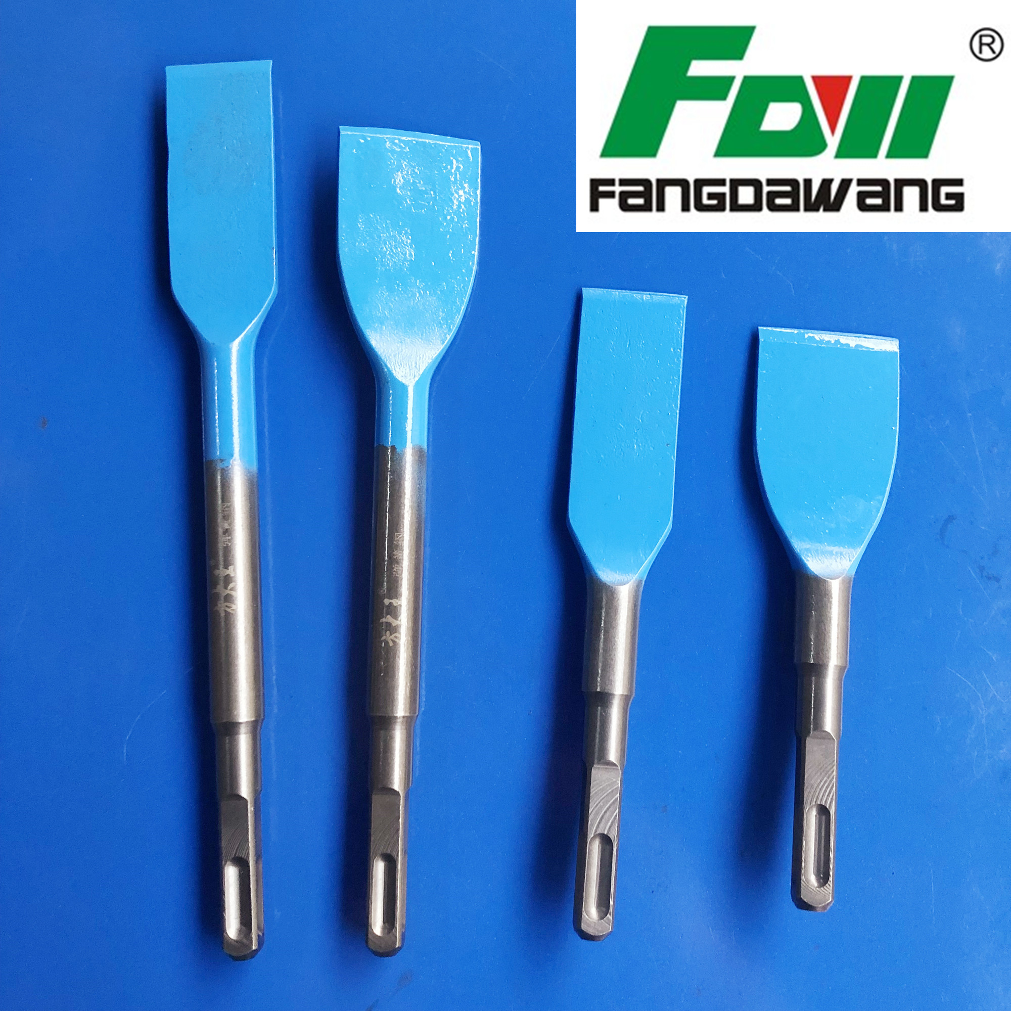 Square Grand King Square Handle Flat Chipping Electric Hammer Shock Drill Widening Ultrathin Flat Chisel Four Pit Drill Bit Wall Concrete Shovel-Taobao