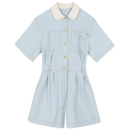 VEGA CHANG Комбинезон, штаны, платье, подходит для подростков, по фигуре, французский стиль, изысканный стиль