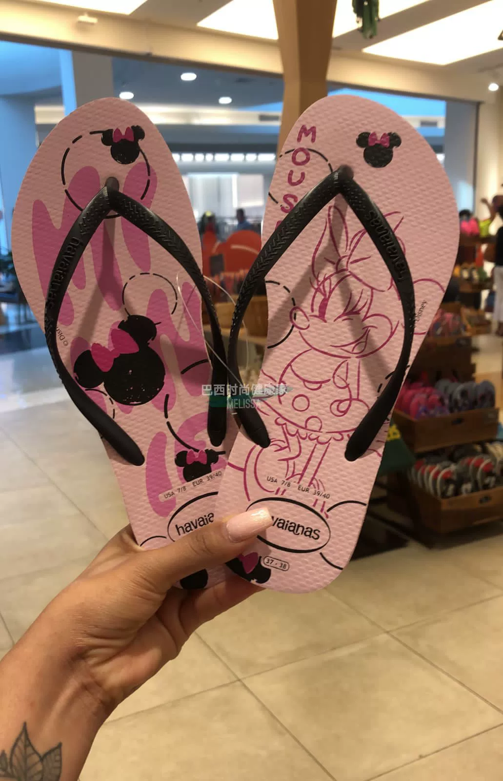 Новая точка Бразилия счётчик подлинные Havaianas Havana Mouse Mouse Mi Ni тибетский женский Body Drag