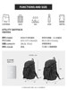 Myedition Computer Backpack Men's Travel Outdoor Street Large-Capacity School Bag Travel Hiking Backpack