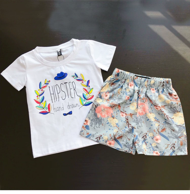 Parent-child wear 2020 new summer Quần nam Hàn Quốc cho bé trai và bé gái, một gia đình ba người, quần đùi giản dị của bố - Trang phục dành cho cha mẹ và con