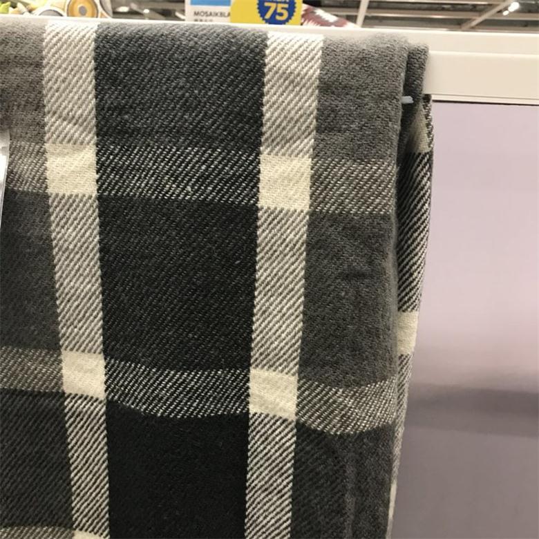 IKEA mua cafdan giải trí chăn xám xám trắng chống mát là nhẹ và xách tay chống chợp mắt - Ném / Chăn mền nỉ giá rẻ