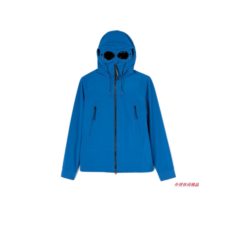 [新款男士秋冬加绒男装开衫拉炼冲锋衣  goggle Hood Jacket]