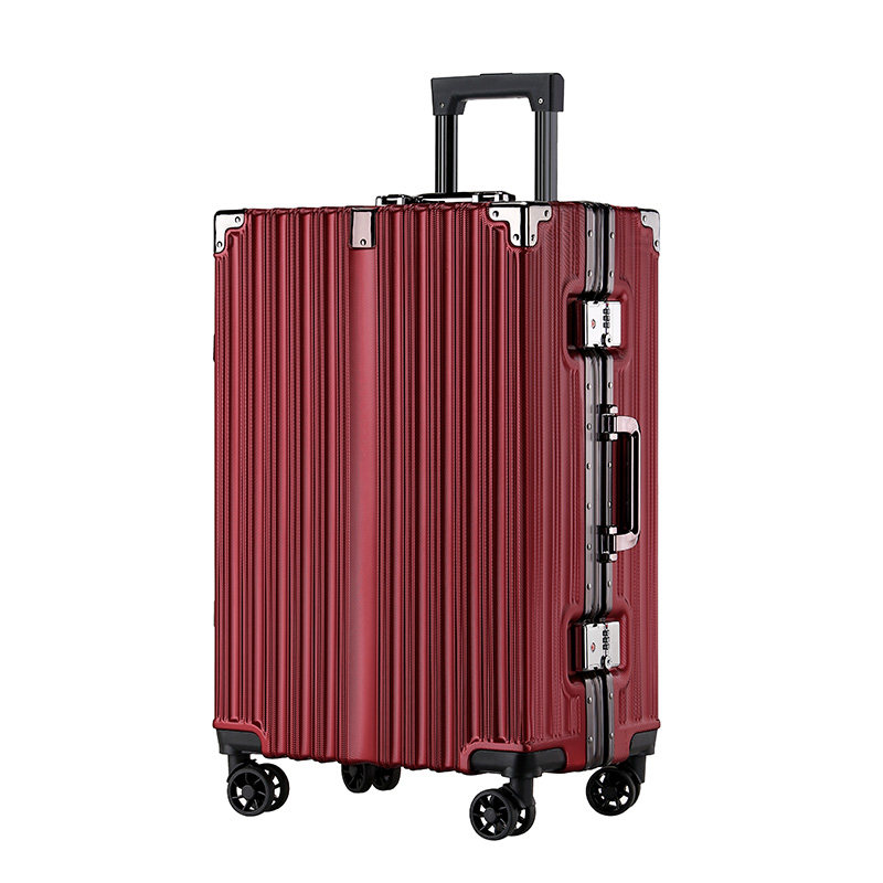 Bridal wedding suitcase wine red dowry box red suitcase password box hard box dowry trolley box wedding press box