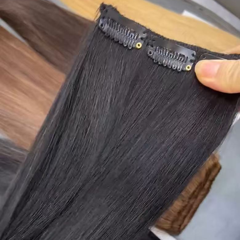 2026 Three-Layer Nano Seamless Real Hair Extensions with Hand-Woven Edges 45-90cm Straight Hair Extensions 2026 Three-Layer Nano Seamless Real Hair Extensions with Hand-Woven Edges 45-90cm Straight Hair Extensions