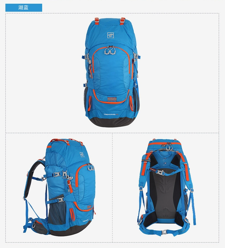 Pathfinder túi leo núi mùa xuân và mùa hè mới ngoài trời unisex 50L l đi bộ cắm trại du lịch đeo vai - Ba lô