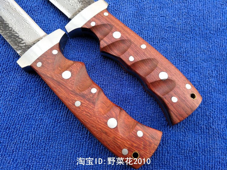 Handmade rèn tám xô sao nhỏ dao thẳng săn dao cắm trại ngoài trời tìm kiếm bộ sưu tập cuộc sống dao Thụy Sĩ dao sắc dao đa năng quân đội
