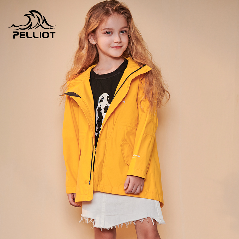 Percy and outdoor children's jackets boys and girls 2019 new autumn and winter single-layer windproof waterproof breathable jacket