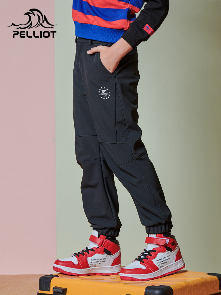 Percy and Outdoor Children's Soft Shell Pants 2020 New Boys and Girls Windproof, Warm, Breathable and Comfortable Pants 1