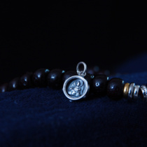 Tibet Gawu box s925 sterling silver pendant Huang Wealth God side hanging portable Buddha accessories cultural play small elements cultural and creative clips