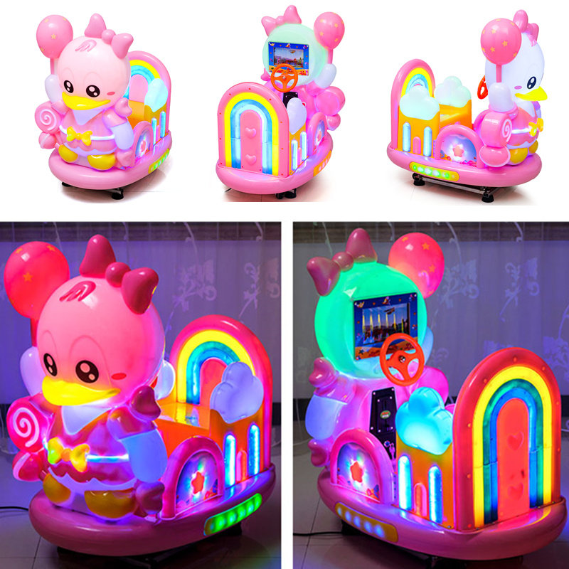 2019 new coin-operated rocking car with music Children's indoor home supermarket door commercial electric swing machine