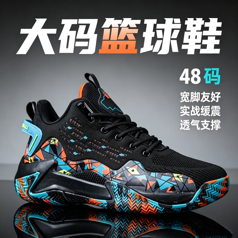 Aofanxin 48 Large Size Professional Competition Basketball Shoes Blitz 6 Youth Mesh Breathable Wear-Resistant Sports Shoes 7 Aofanxin 48 Large Size Professional Competition Basketball Shoes Blitz 6 Youth Mesh Breathable Wear-Resistant Sports Shoes 7