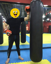 Black King Kong Hanging Boxing Sandbag Solid Sandbag PU Leather Sanda Martial Arts Boxing Hanging Sandbag Home
