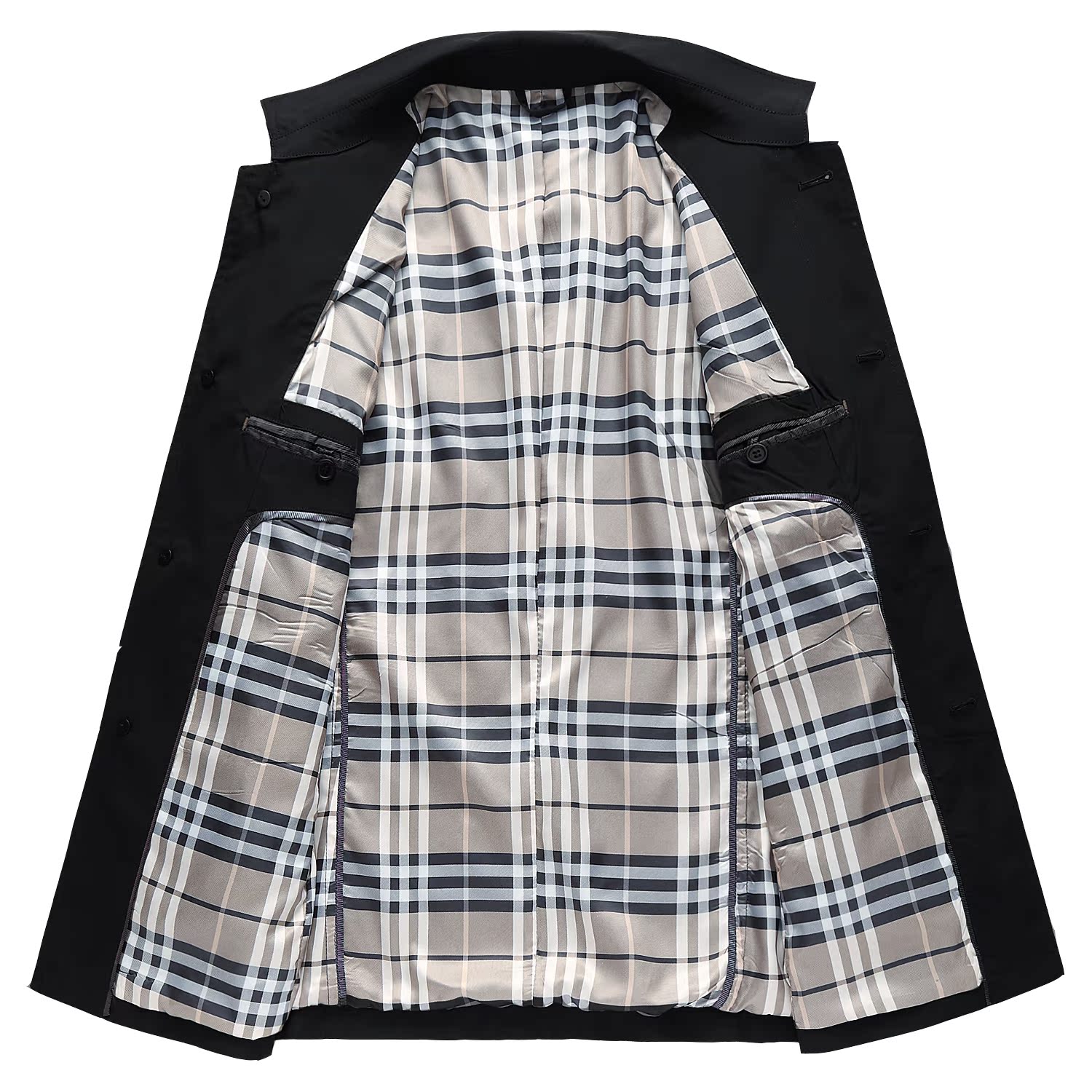 Áo khoác nam 2018 mỏng nam trung niên nam giản dị dài trench coat cha mùa xuân và mùa thu áo khoác mới áo gió chống nắng nam