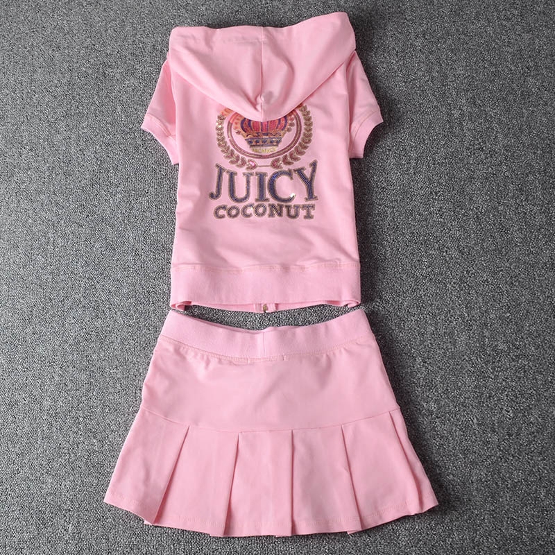 Korean version of summer short-sleeved sportswear casual suit female 2022 new beaded tennis suit two-piece skirt fashion