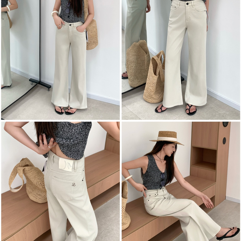 Ouna Ouna-26 Summer New High Elasticity Flared Jeans 6619-7