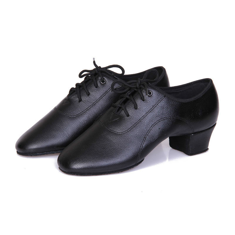 Real Cow Leather Boy Adult Latin Dance Shoes Boy Shoes Toddler Boy Shoes Genuine Leather Male adult Soft bottom Latin shoes