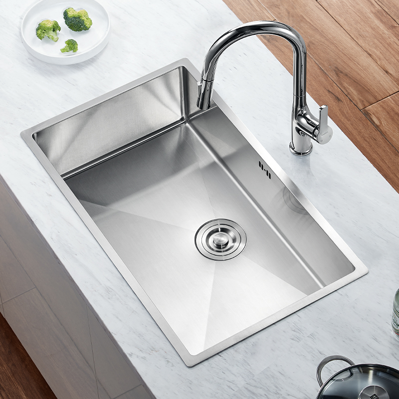 Huida Stainless Steel Handmade Square Kitchen Sink Dishwasher Dishwasher Basin Platform