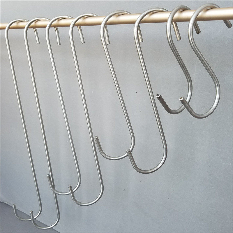 Clothing store hook stainless steel S hook hook long hook 201 s hook round s hook clothes hook display shelf hook