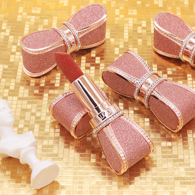 Li Jiaqi's small gold bar scepter lipstick in the live broadcast room is white and matte brand bow female niche big brand Qi