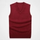 Mùa thu và mùa đông áo len cổ chữ V áo len nam trung niên áo ấm cha mặc vest trung niên vest ao khoac len nam